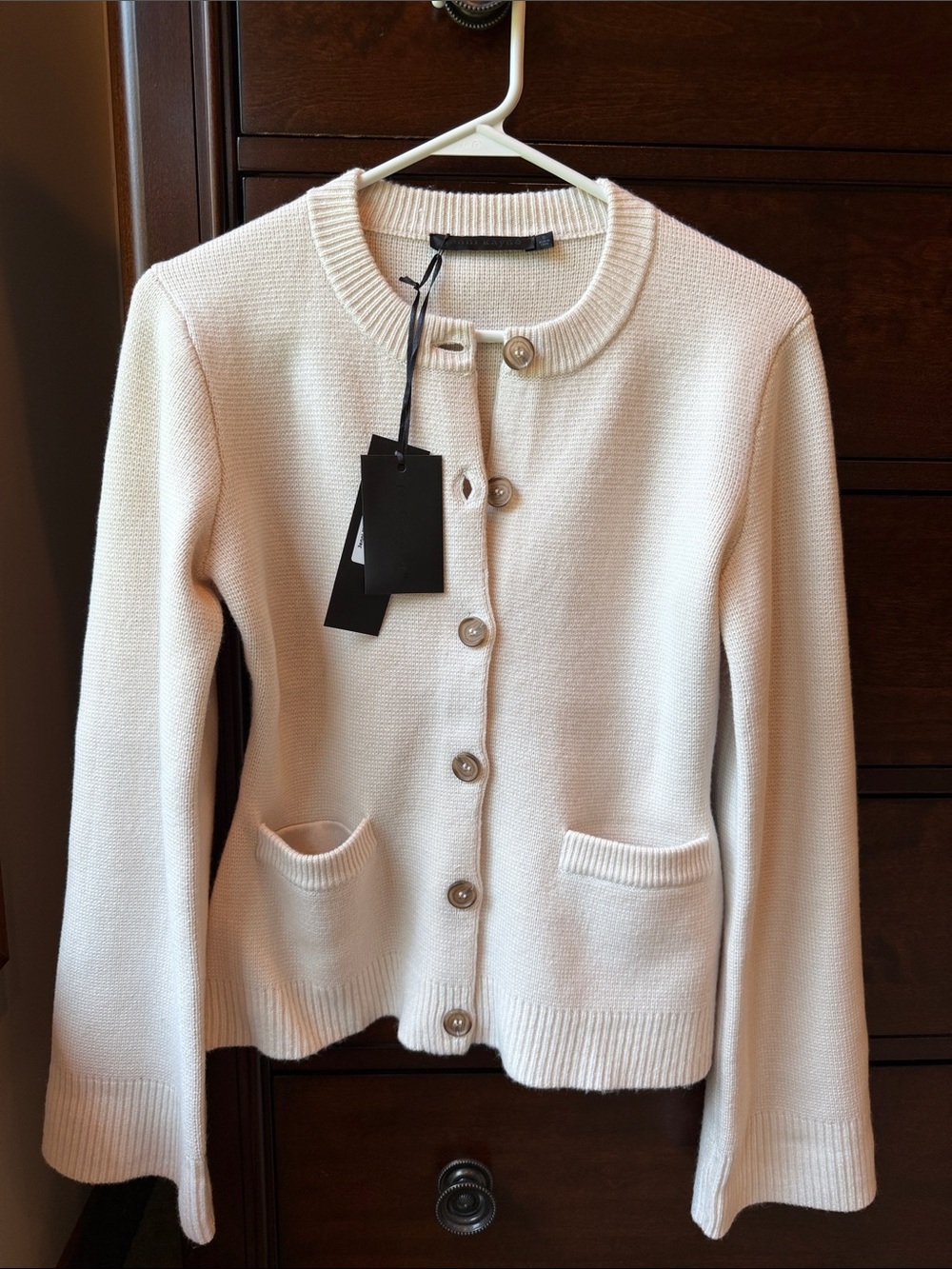NWT Jenni Kayne Cooper Cardigan Ivory Small